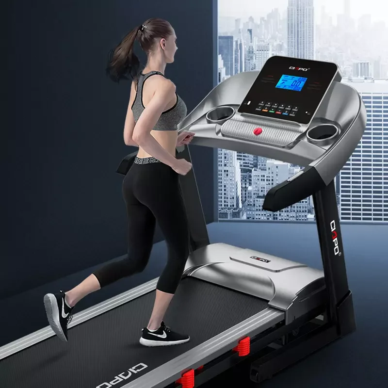 Gym Exercise Walking Running Machine Sport Foldable Treadmill China for Home Max Black Star Fitness Heart Auto Wireless Unisex