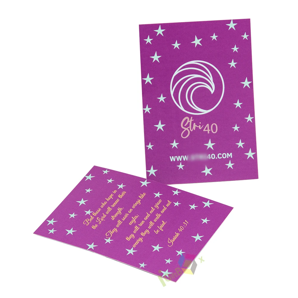 Thank You For Your Purchase Small Order Business Card Printing Package Insert Supporting Free Design Paper Cards