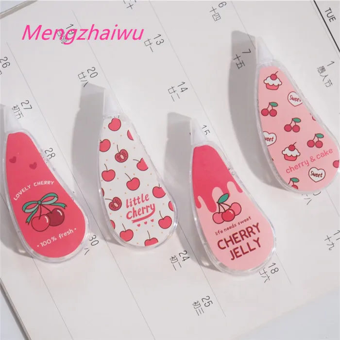 Корейские милые канцелярские товары без запаса корейские школьные принадлежности оптовая продажа с мультяшным принтом для студентов использования в стиле плюс коррекции белого цвета