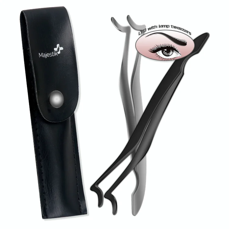 Original Factory Customized Cosmetic Tweezer Slanted Eyebrow Eyelash Tweezer Makeup Tools