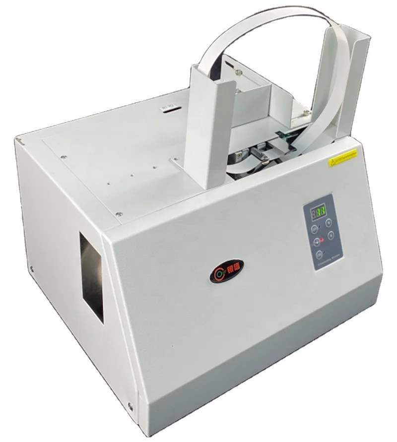 Small size portable banknotes banding machine 20/30/40mm wide tape strapping bundling machine