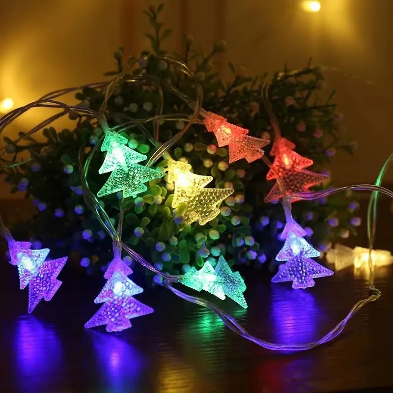 Christmas Lights Waterproof Battery Powered LED Tree Shape Light String
