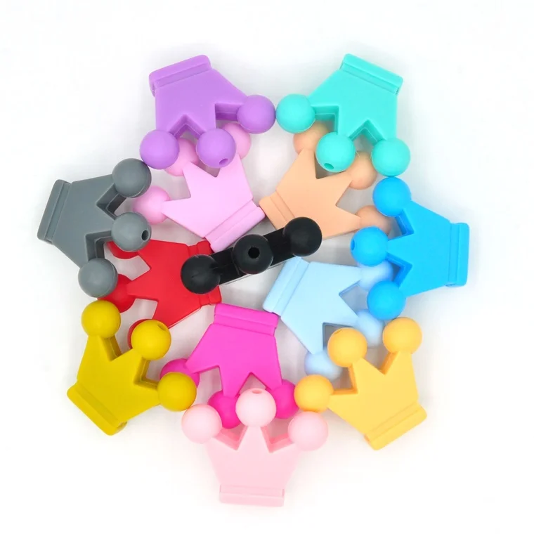 Wholesale Free Organic Baby Accessories Silicone Toy Teether Ball