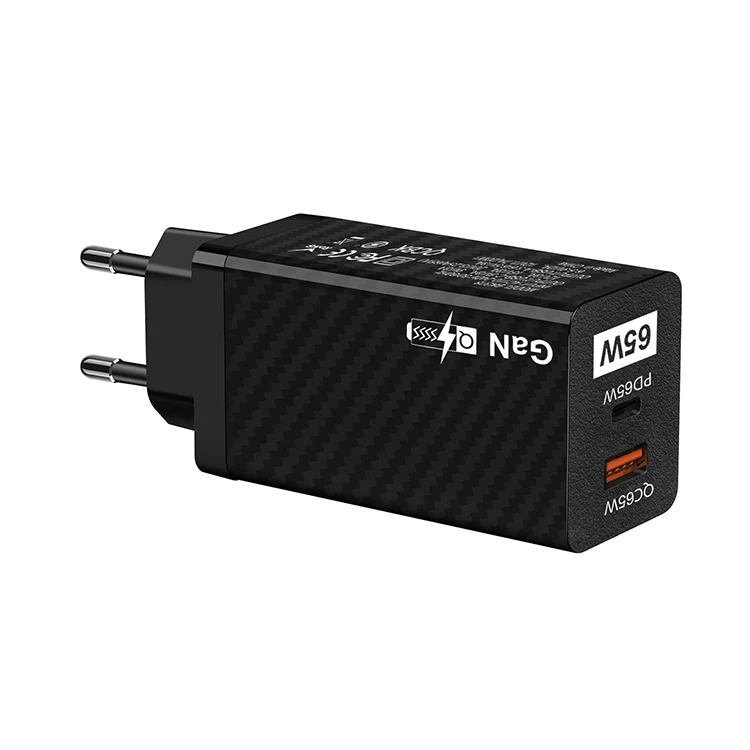 GAN 65W Universal Travel Adapter USB C Charger Quick Charge 4.0 3.0 PD Type C Fast Charger for Phone Laptop Tablet