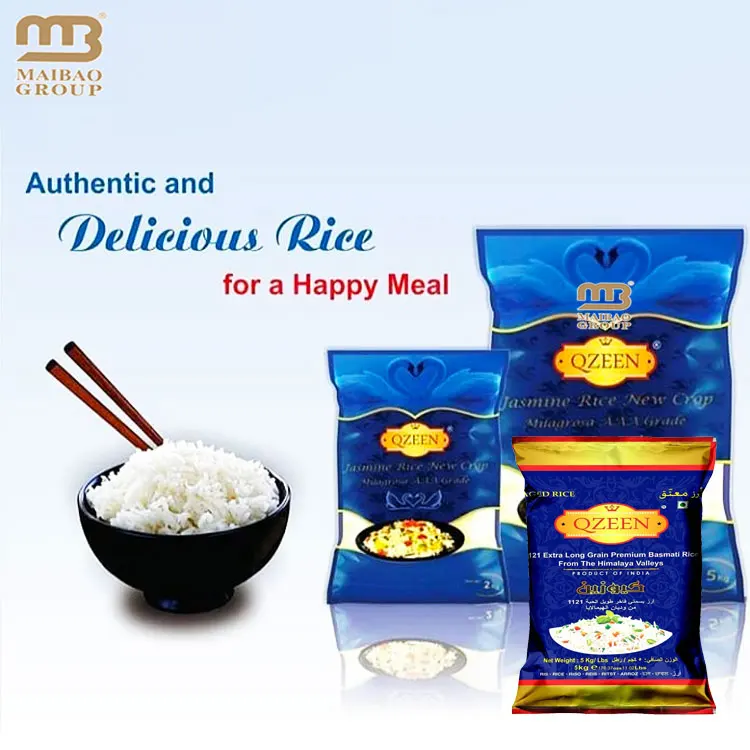 High Quality Food Product Type And Bag Packaging Classic Jasmine Rice Bag With Handle/plastic Rice Bag 1kg 3kg 5kg