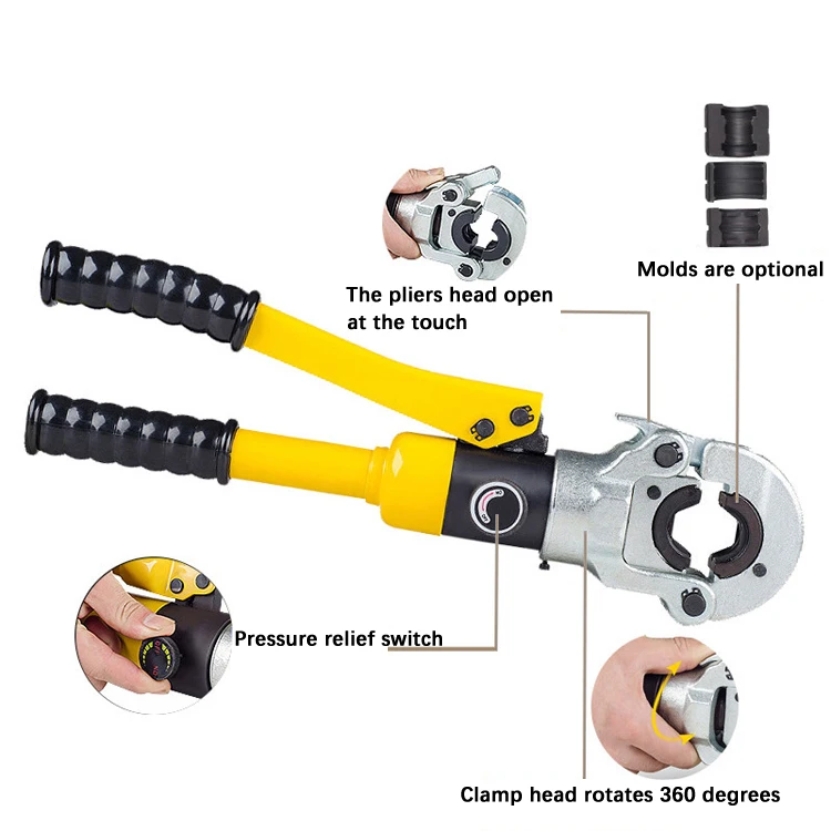 Hydraulic Pex Pipe Tube Crimping Tool Cw-1632 Pvc Pipe Crimp Pressure 10t With Mold 16 20 26 32 For 16-32mm Fitting