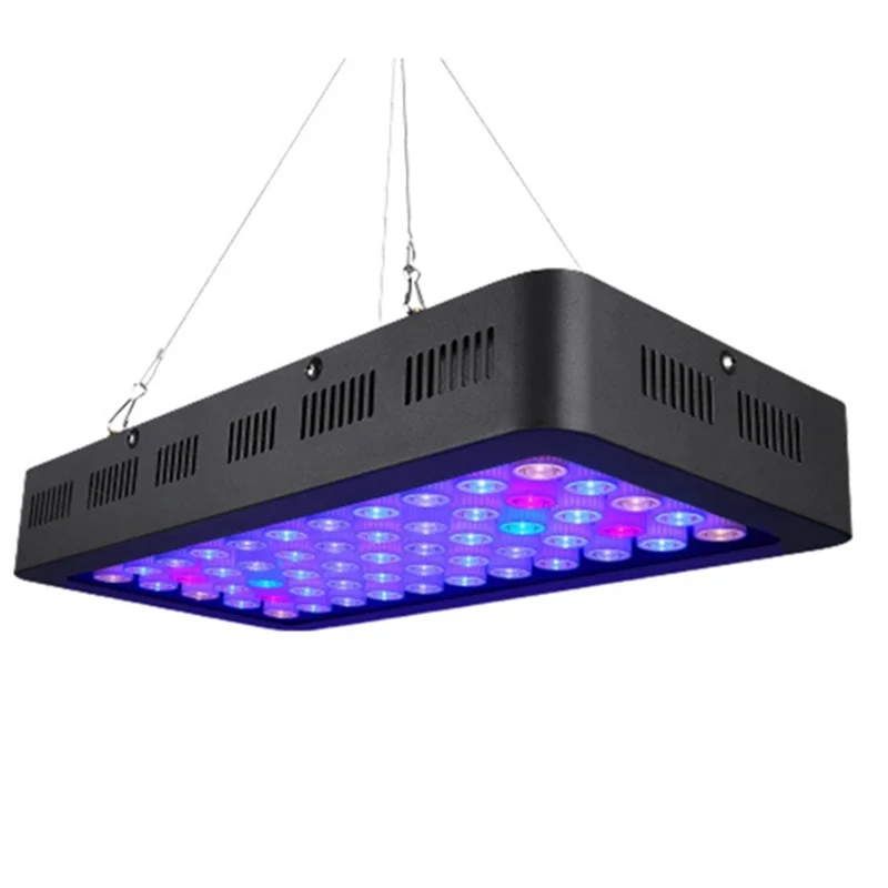 Dimmable 165W Full Spectrum  Fish Tank LED Aquarium Lights for Grow Coral Reef Marine