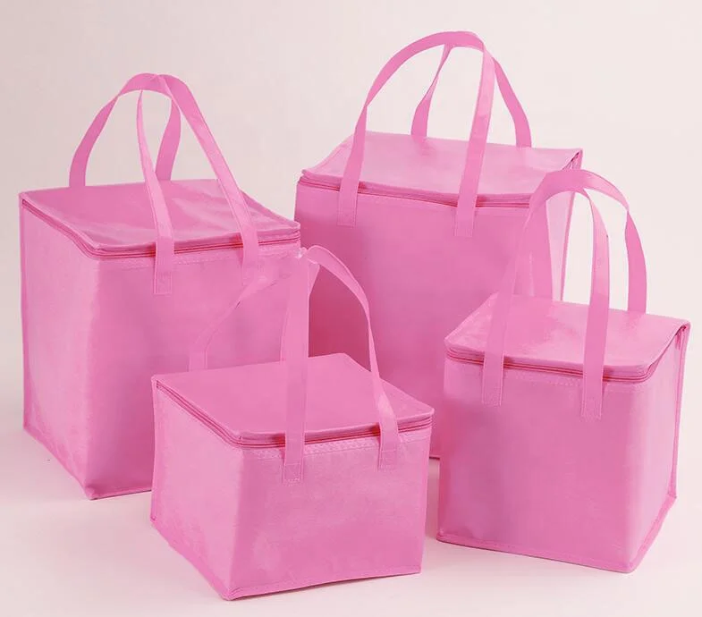 Vietnam Custom Logo Aluminium Foil Foldable Insulated Non Woven Cooler Bag