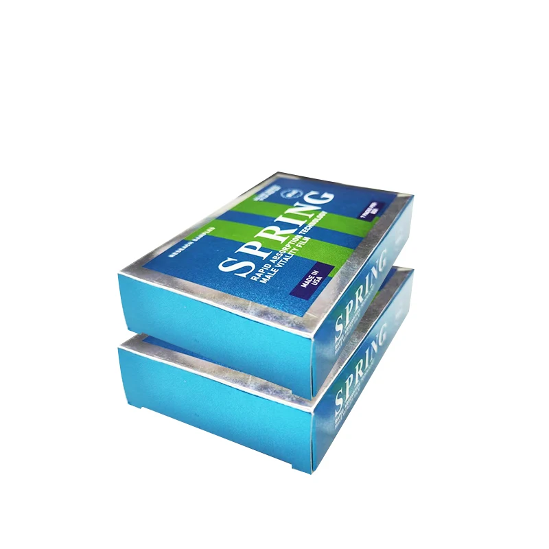 Wholesale good man sex Mint Film Sex candy  Male Sexual Enhancement Pills  Packaging bag and Box whole set