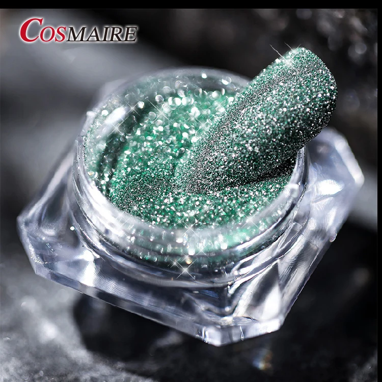 Cosmaire Reflective Glitter Effect Nail Prism Powder Diamond Crystals Flash Powder