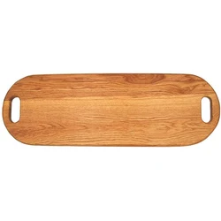 Large customizable rectangular kitchen table top cutting service cheese meat biscuits oak wood cutting board