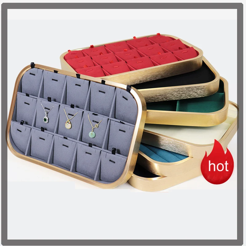 Jewelry Display Stackable Exquisite Jewellery Storage Holder Ring Earrings Necklace Organizer Plate