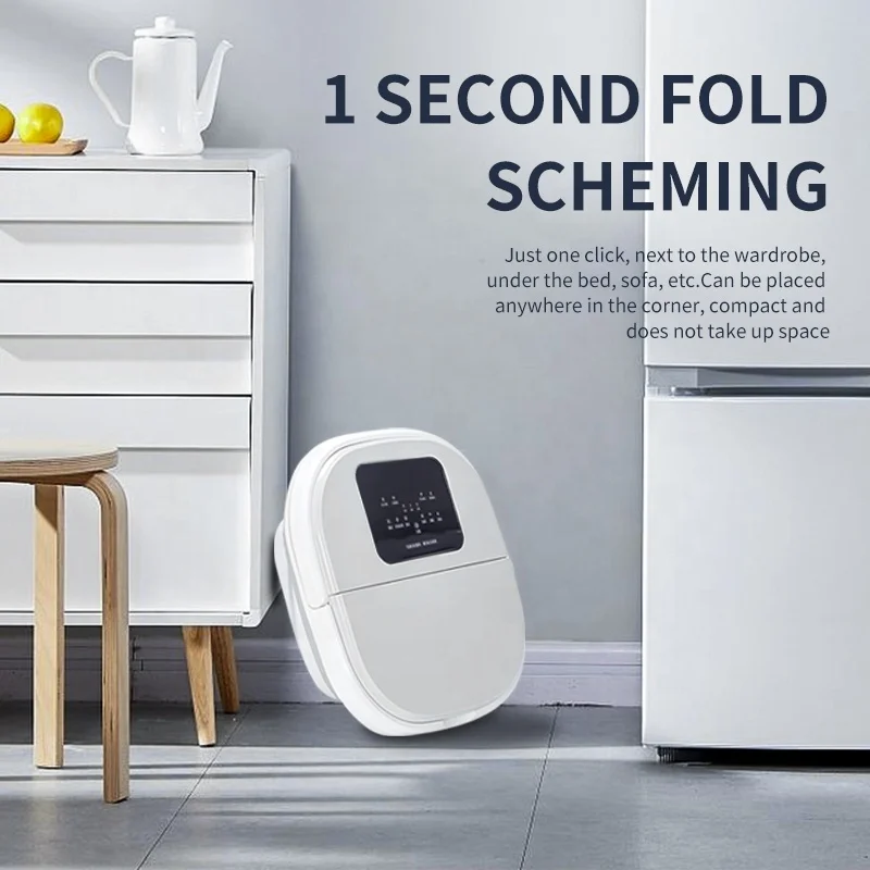 Multifunction Portable Pedicure Basin Heated Infrared Shiatsu Air Bubble Foot Stone Bath Massager for Spa