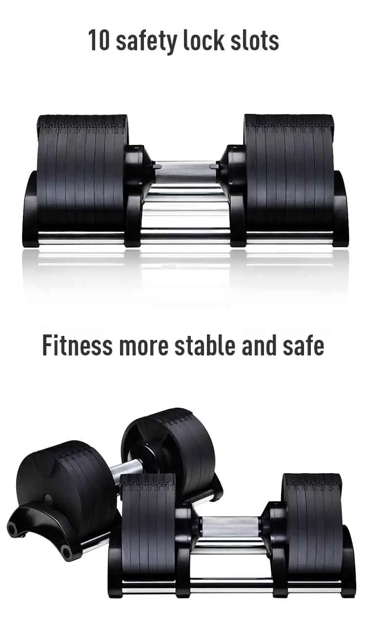 2023 New Upgraded 40.5kg/ 90LB Adjustable Weight Dumbbell Workouts High Quality Dumbbell Set