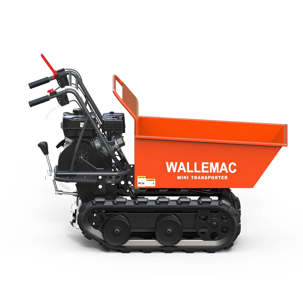 Mini wheel barrow  Engineering construction tracked dump truck Rubber Track Barrow mini track dumper transport