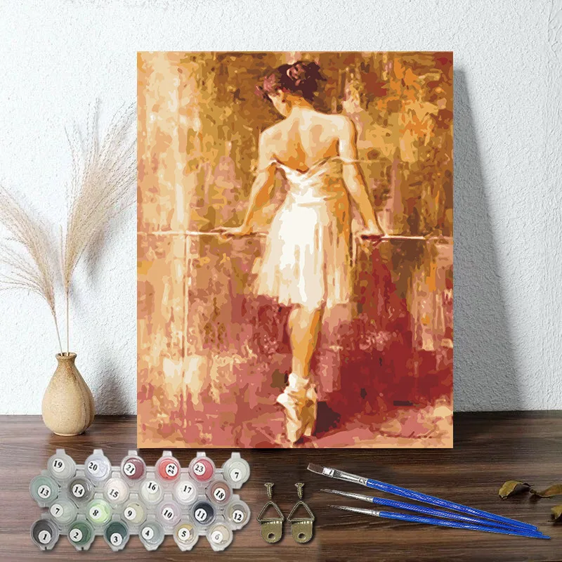 Custom Wall Art Canvas Digital Painting Figure Decoration Oil Painting By Numbers