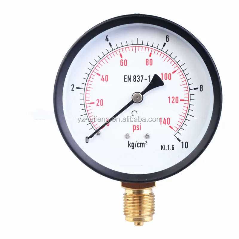 ВЧ-0-10 кг/cm2 0-140psi 0-10 кг/cm2 0-140psi KL.1.6 Трубка Бурдона датчик EN 837-1