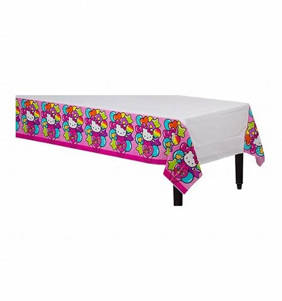 Heavy Duty Customized Printing  Table Cloth Wedding Disposable Fancy Tablecovers Party Birthday Tablecloth