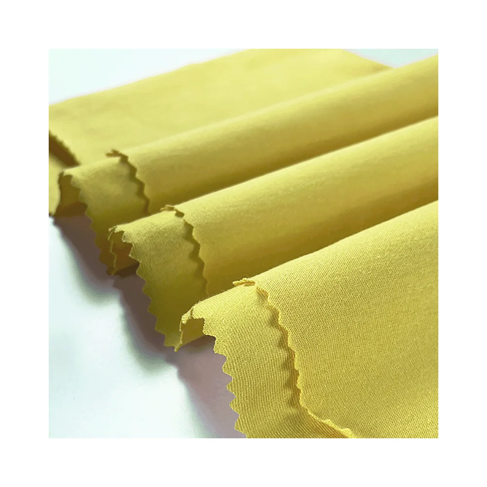 High Quality 130 gsm Cotton/Polyester  TC Soft Breathable Single Plain Knit Jersey Fabric