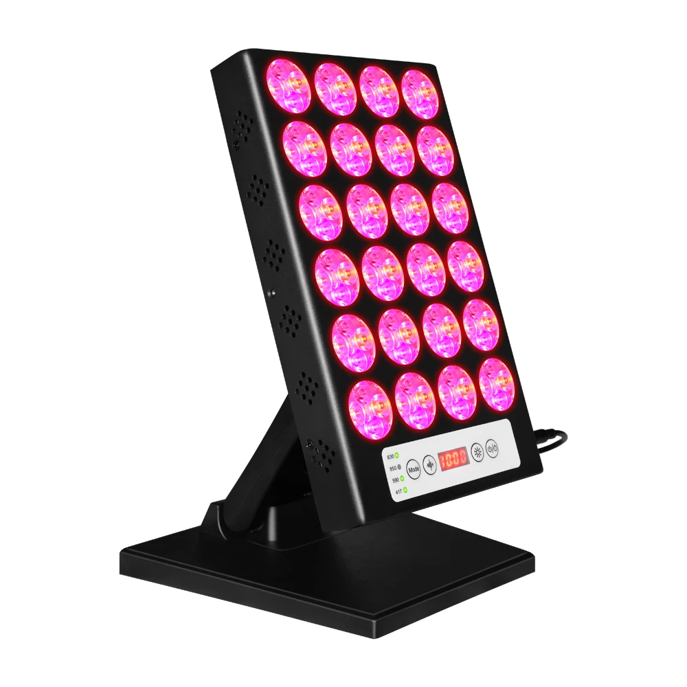 Multi wavelength desktop facial beauty 15modes Led light 417nm 590nm 630nm 850nm Infrared light therapy device