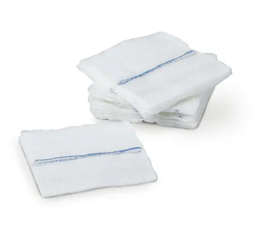 high absorbent and soft good quality 100% cotton surgical non sterile gauze swabs