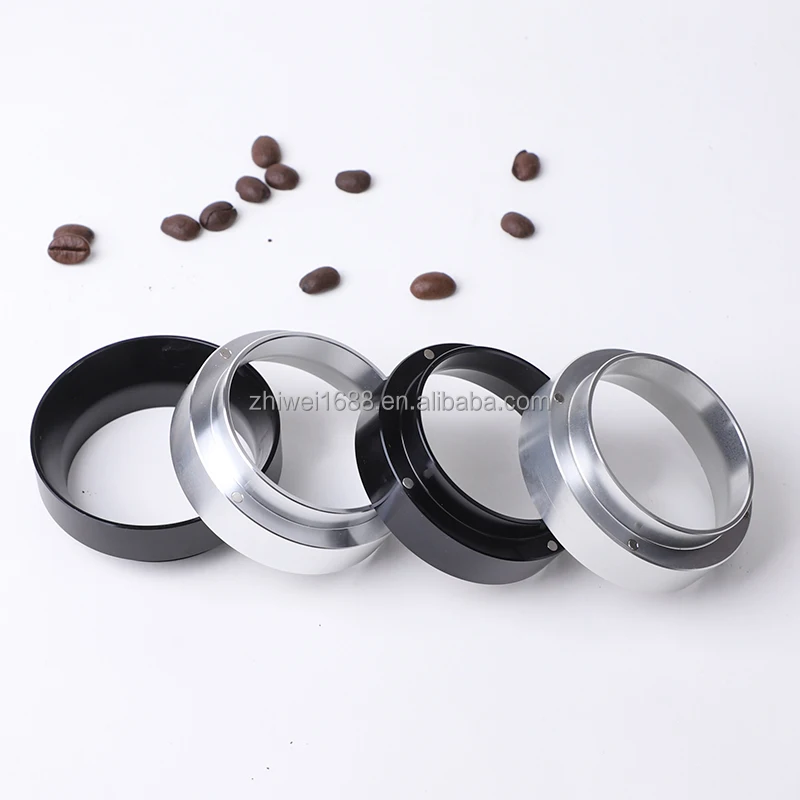 Hot Selling Coffee Powder Dosing Ring Aluminum coffee dosing ring silver color espresso dosing funnel with Magnetic