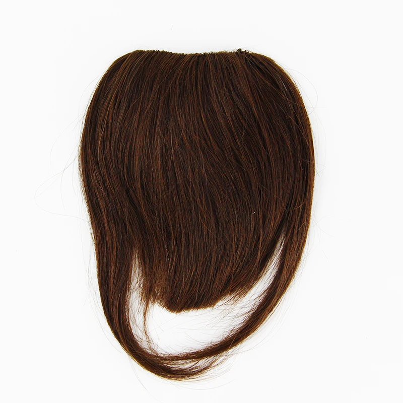 Оптовая продажа, недорогие 100% бразильские человеческие волосы Remy, фронтальные накладные волосы с зажимом для челки, человеческие волосы для наращивания