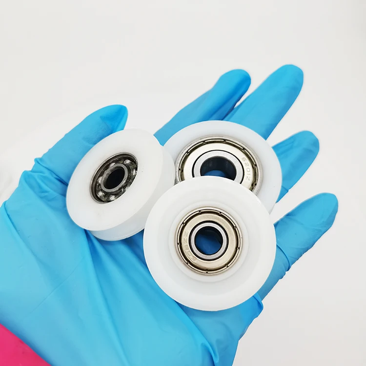 factory supply custom U groove sliding door window Cabinet door drawer pulley wheel size 12*45*10.5mm