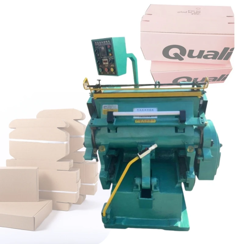 cnc flatbed automatic carton die cutting press machine