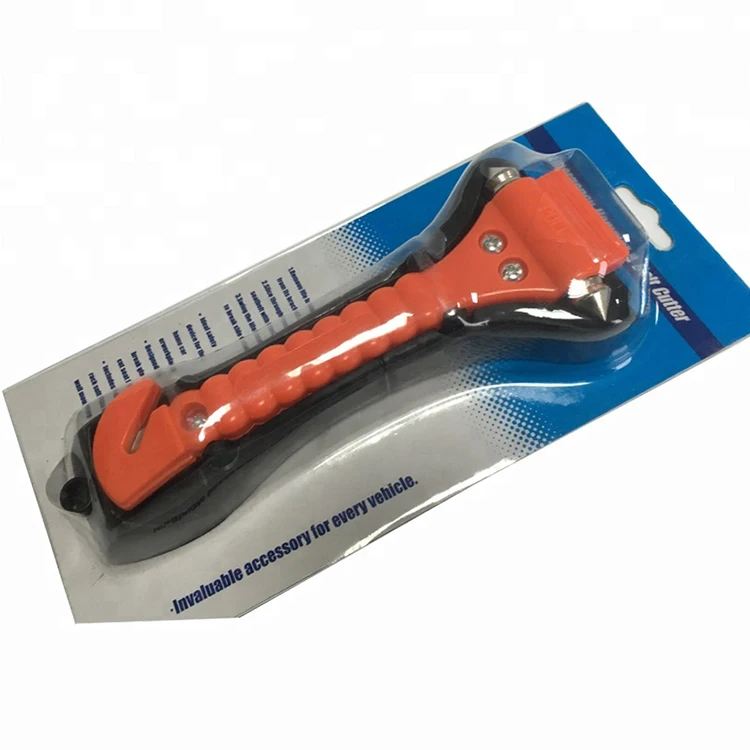 Double Steel-Tipped Window Breaker Emergency Tool Bus Escape Car Safety Hammer