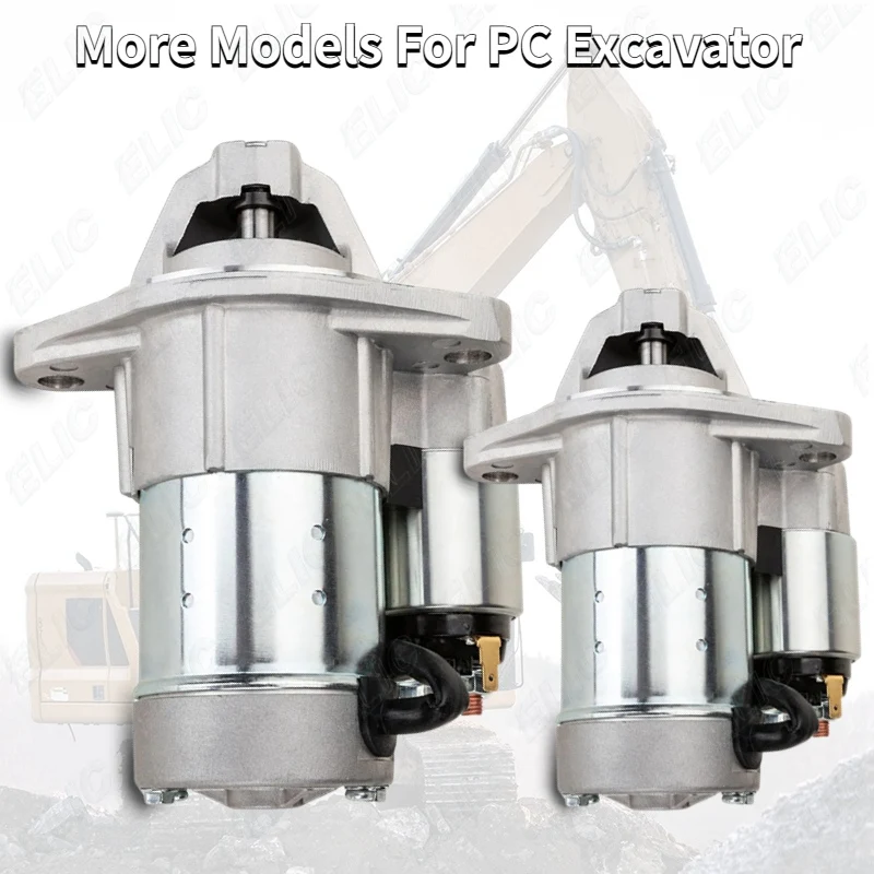 Excavador Startering Motor 600-863-4210 Pc220-7 Pc200-6 Pc200-7 6D102 3863128 600-863-4110 228000-4992 Excavator Starter Motor