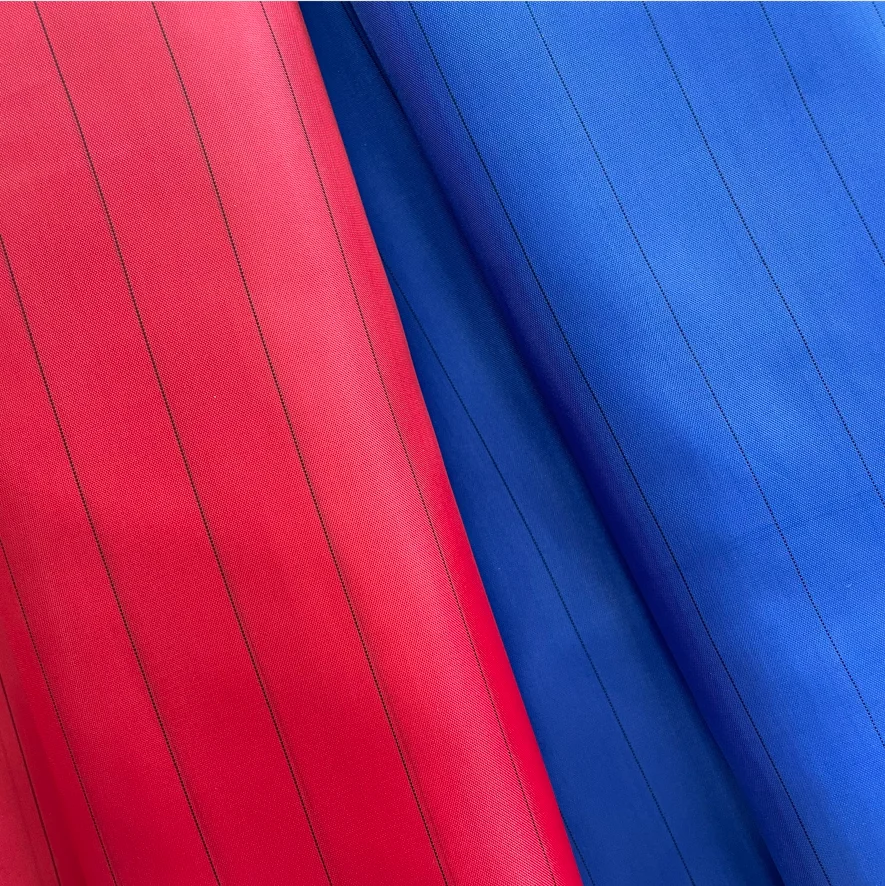 Заводская изготовленная на заказ Антистатическая переработанная полиэфирная тафта полоса t210 тканая подкладочная ткань oem