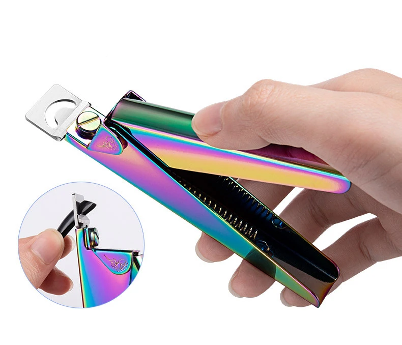 Stainless Steel Professional Nail Tip Clipper Artificial Acrylic Nail Tip Clipper Cutter Trimmer Manicure Pedicure Clipper