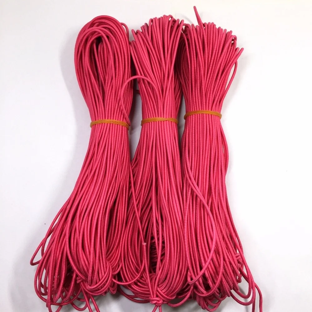 Wholesale multi colored polyester round elastic cord supplier
