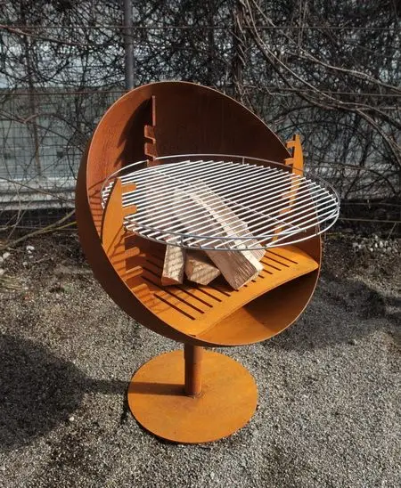 Антикварная жаропрочная плита для барбекю с газовой горелкой