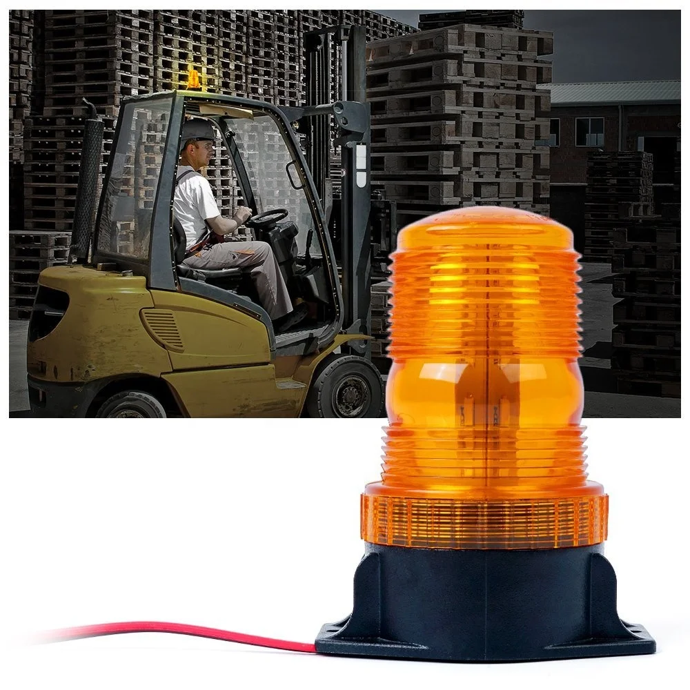 beacon R65 amber 12W emergency flashing light strobe beacon flashlight led warning light for forklift truck ATV