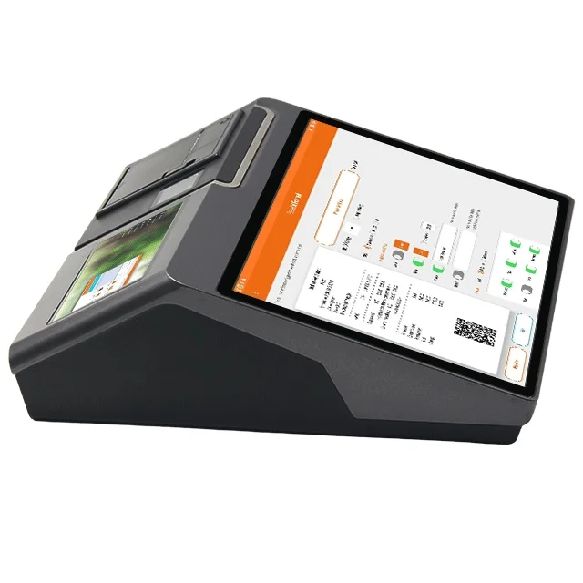 12 5 'емкостный сенсорный экран планшета с 58 мм встроенным термопринтером и QR-кодом сканер HD TP