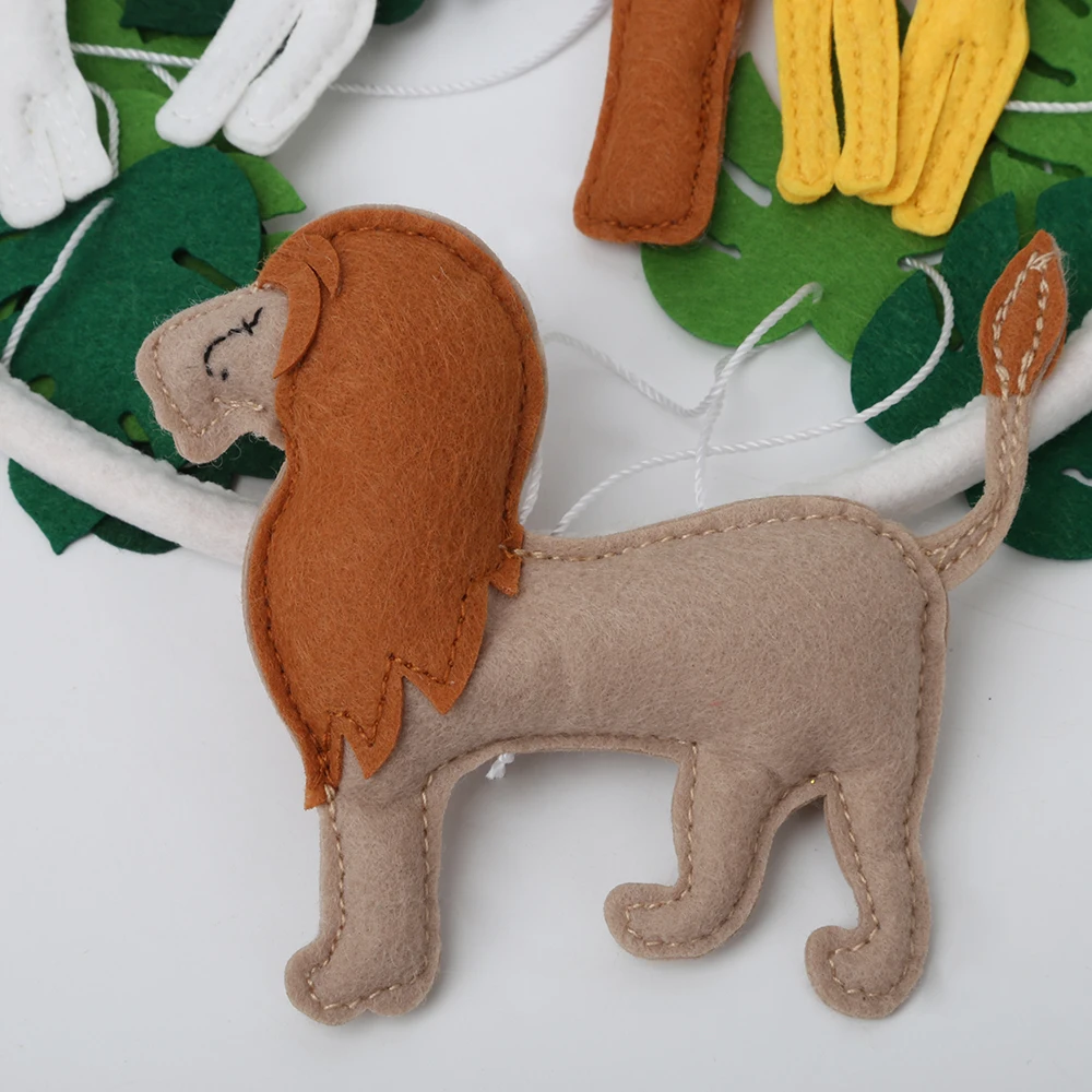 New Design felt mobile Jungle Wild Animals Felt Baby Mobile baby bed bell toy Mobile Forest baby crib Mobile Hanging Toys decor