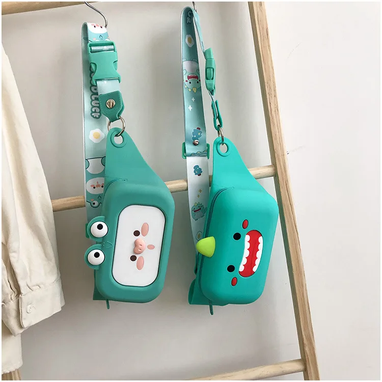 Cartoon Silicone Fanny Chest Pack  Belt Waist Crossbody  Chest Bag  for Girls Kids Women Gifts