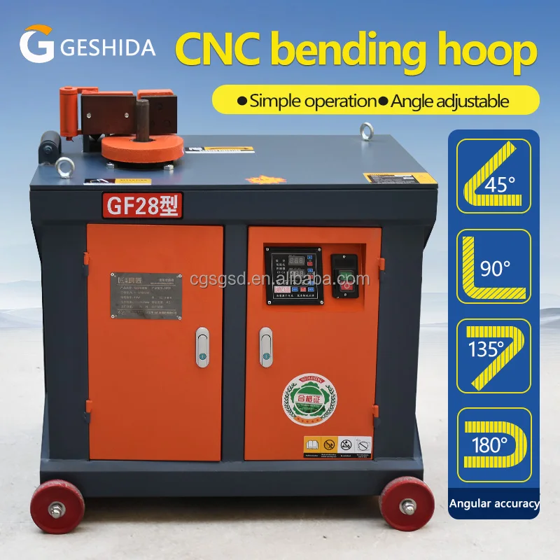 Лидер продаж GF28-CNC стальные гибочные машины железная арматура гибочная машина 28 мм 380 В стальная