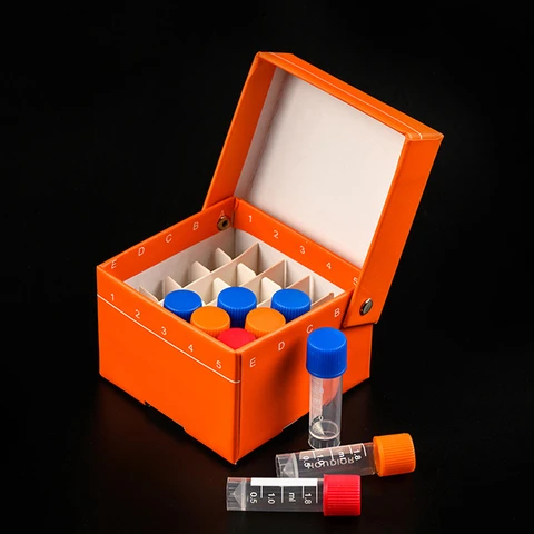 Lab Cryogenic Storage Boxes Cardboard Storage Freezing Box For Cryo Tube