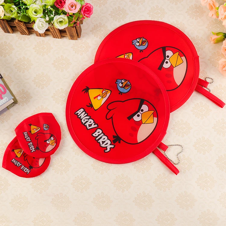 190T Folding Pocket Toy Foldable Flying Disc with Bag Dog butterfly Interactive Dog Toys Outdoor Activity Game for custom logo