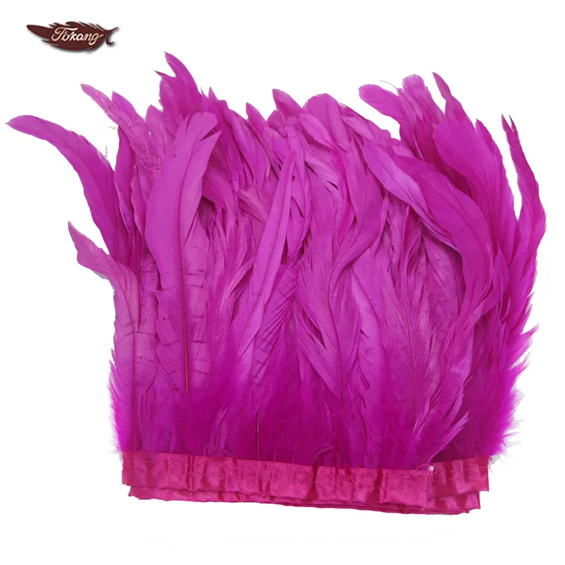 Wholesale Cheap Hot Pink 10-12inch Rooster Tail Feather Trimming