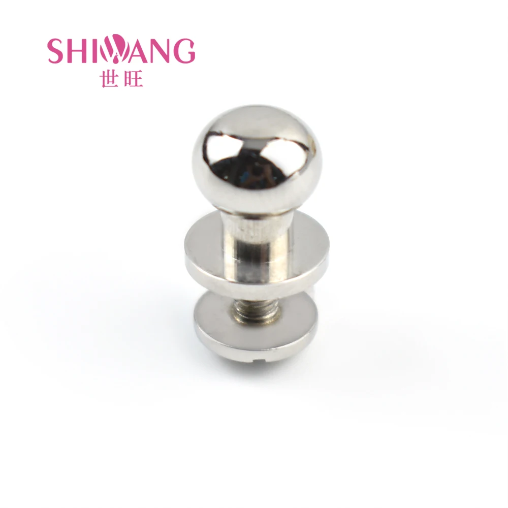 8mm Mushroom Rivet Stainless Steel Screw Round Head Small Bag Leather Accessories Nipple Rivet