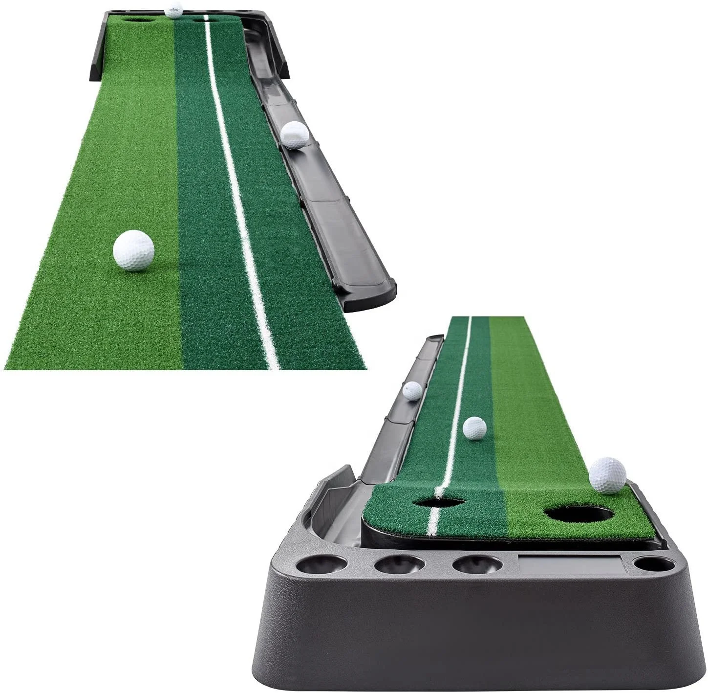 
Оптовая продажа, комнатный зеленый портативный коврик для гольфа с функцией автоматического возврата мяча, помощь для тренировки мини гольфа  (62565504493)
