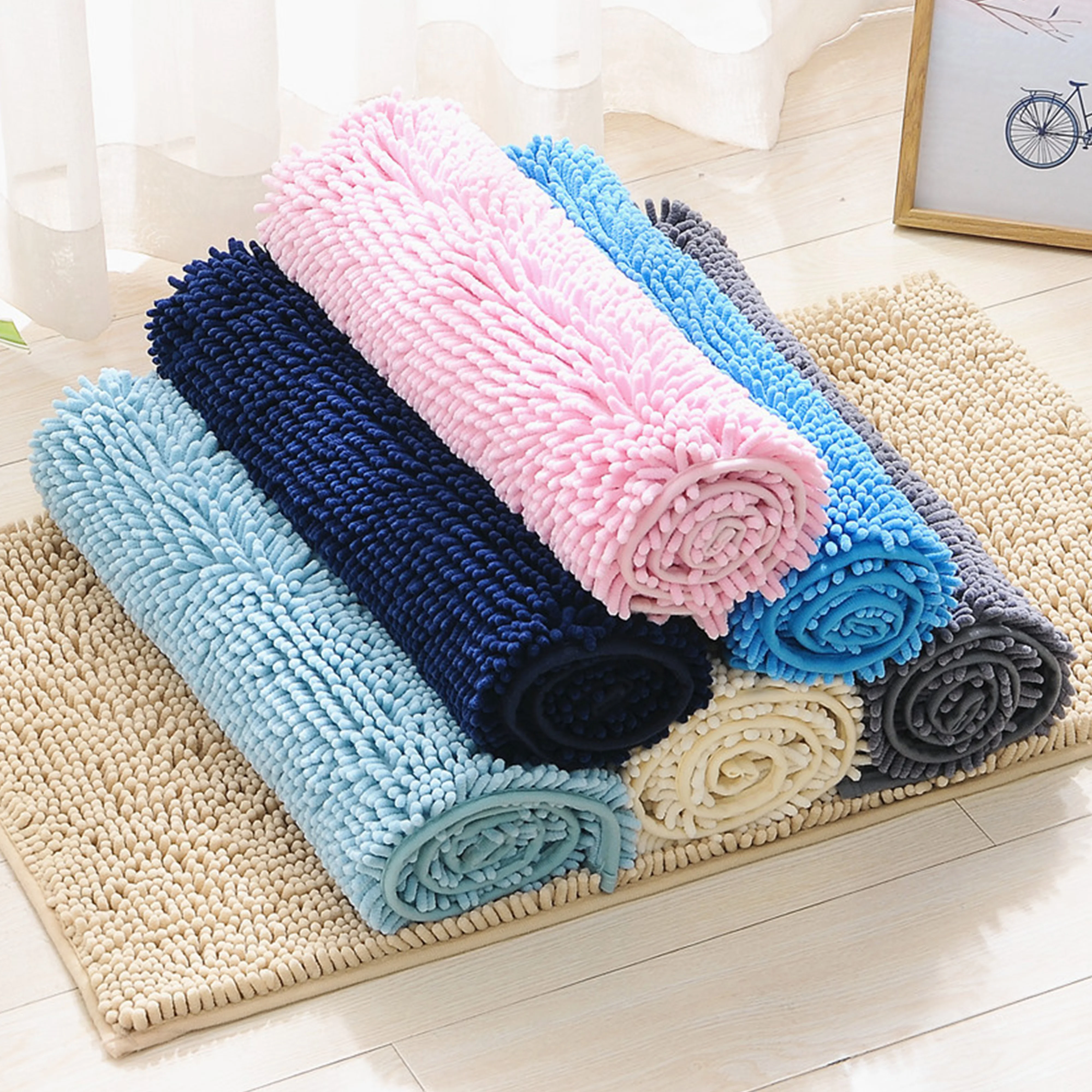 3G Mat Hot Selling Customized Machine Washable Moss Rug for Bathroom