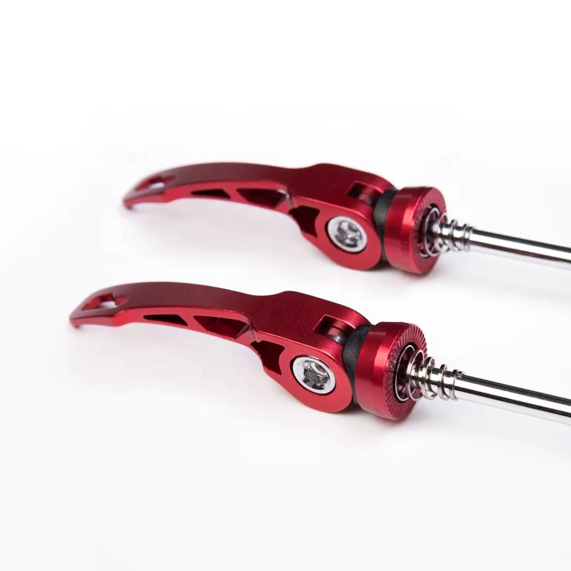 QR010 2019  mtb components aluminum bike quick release bicycle hub skewers red color