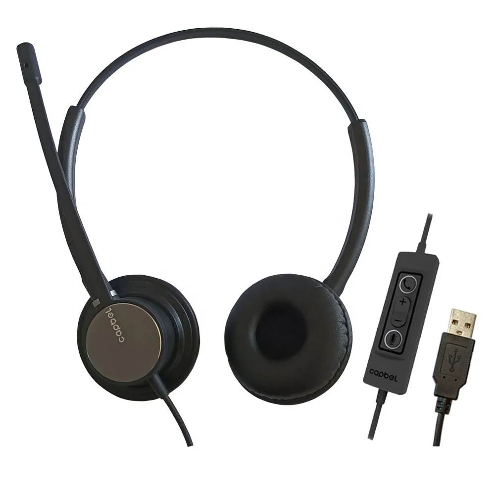 OEM офисная гарнитура с микрофоном шумоподавление встроенное управление USB-наушники для