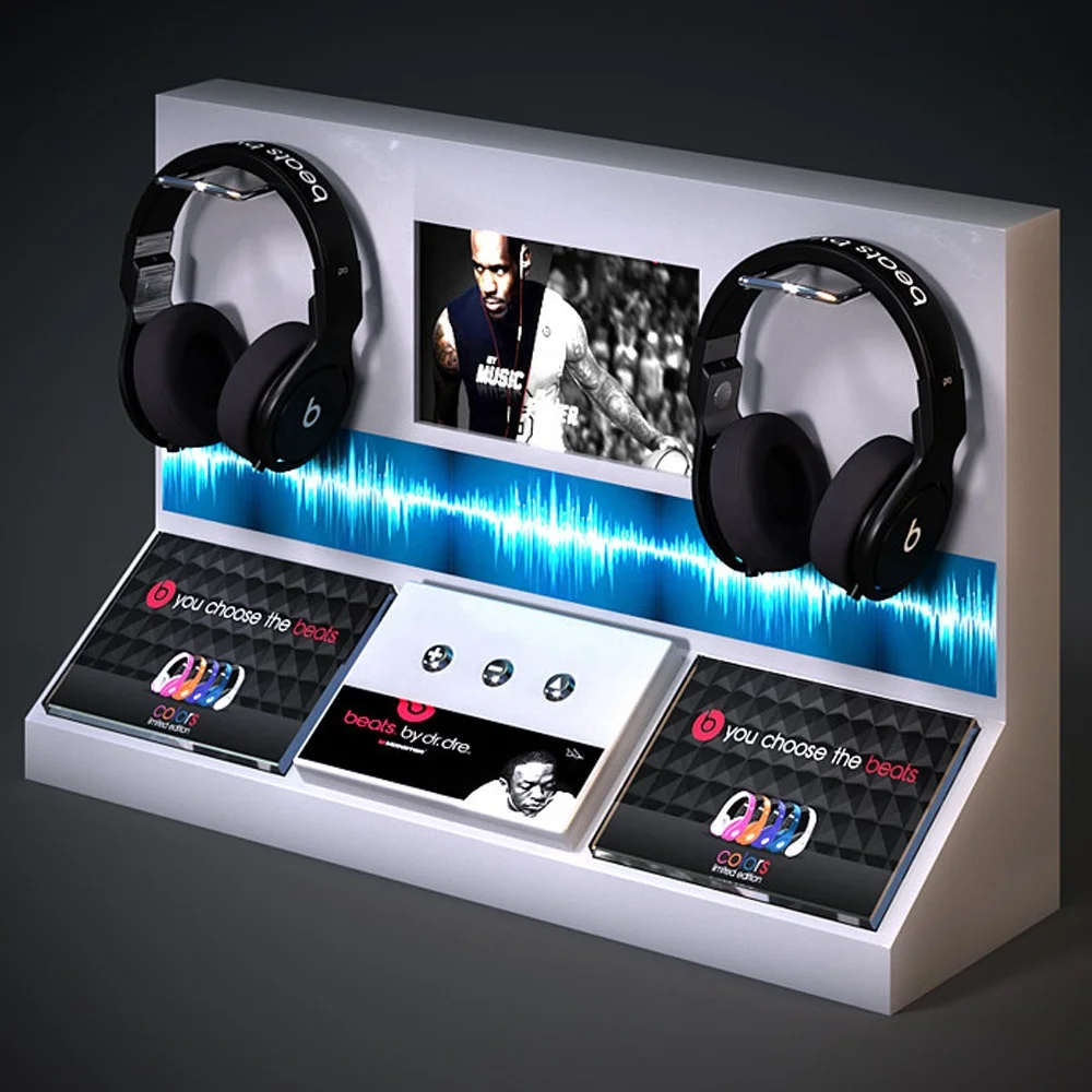 Custom Design Acrylic PC Accessories  Wireless Bluetooth Headset Display  Holder Stand Rack Rgb Headphone Stand