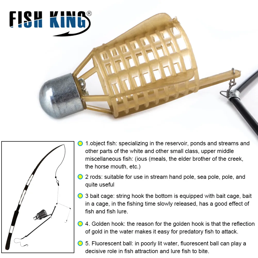Fishing Feeder with Hook Carp Fishing Tackle Freshwater Saltwater 20g-80g Fishing Tool Pike Bass Bait